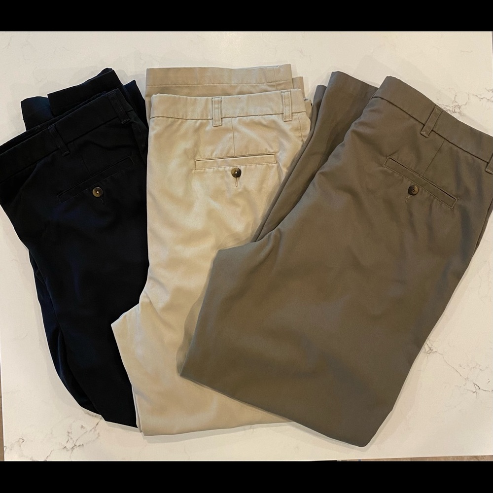 bundle- Haggar mens khakis pants 3 pak